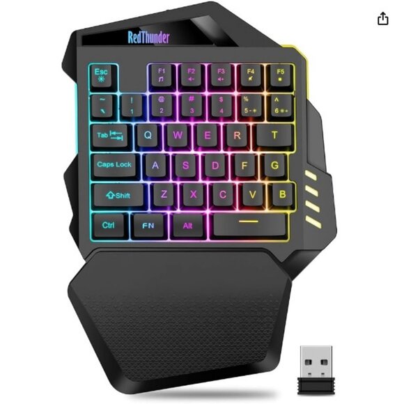 RedThunder Wireless One-Handed Gaming Keyboard - Picture 1 of 6